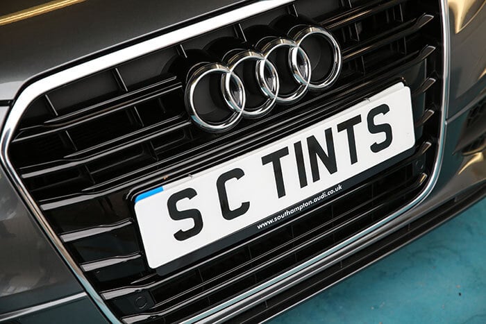 Professional car window tinting film installation in Southampton